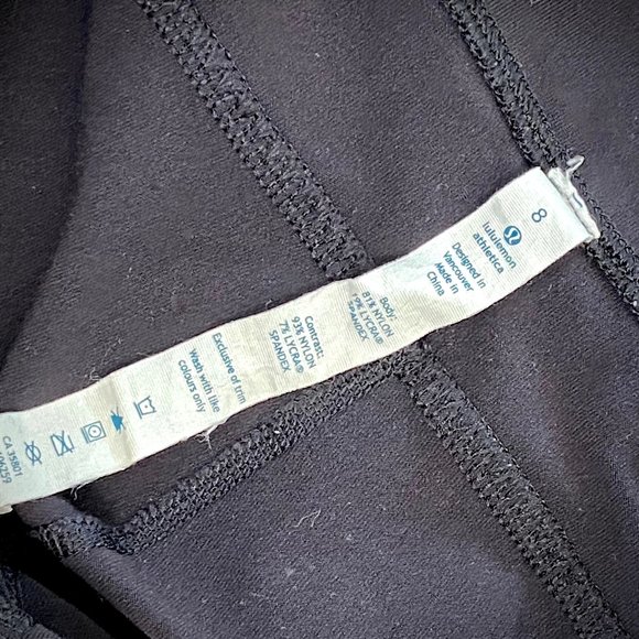 Lululemon Black Full Length Wunder Under Runner Leggings with Zippered Ankles - Picture 6 of 8